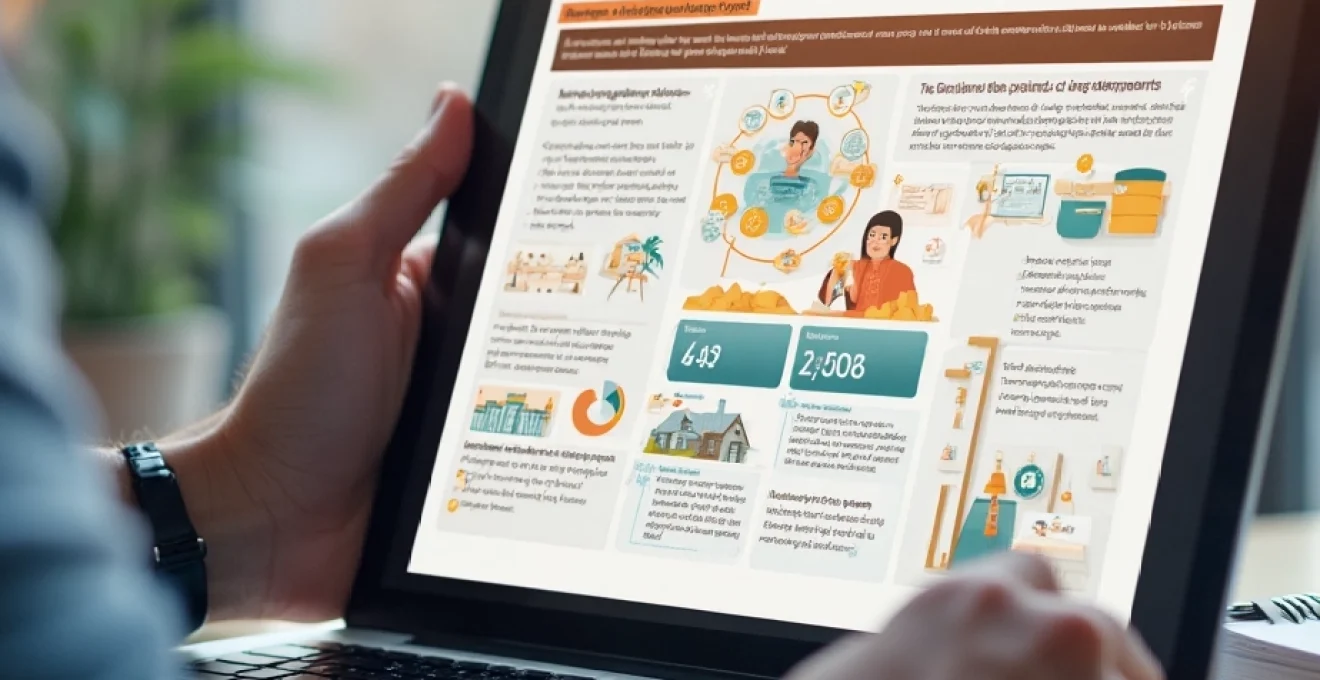 personne qui regarde des informations sur sa tablette
